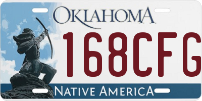 OK license plate 168CFG