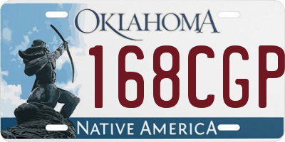 OK license plate 168CGP