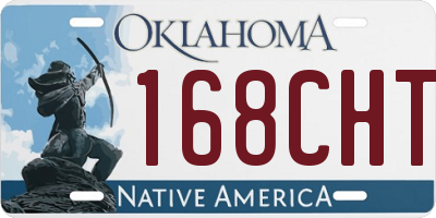 OK license plate 168CHT
