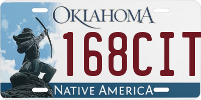 OK license plate 168CIT
