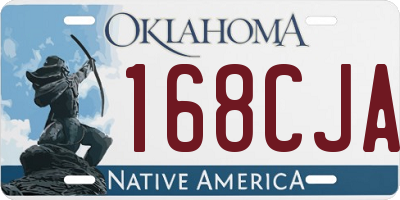 OK license plate 168CJA