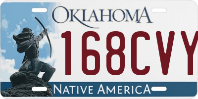 OK license plate 168CVY