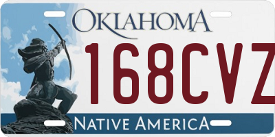 OK license plate 168CVZ