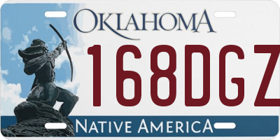 OK license plate 168DGZ