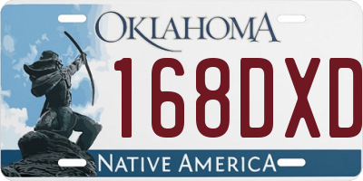 OK license plate 168DXD