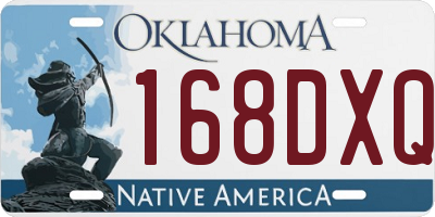 OK license plate 168DXQ