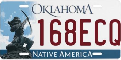 OK license plate 168ECQ