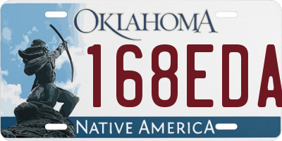 OK license plate 168EDA