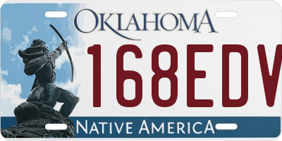 OK license plate 168EDV