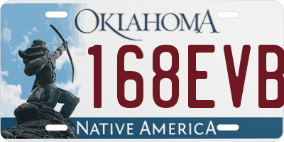 OK license plate 168EVB