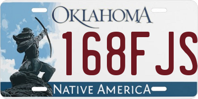 OK license plate 168FJS