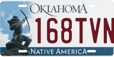 OK license plate 168TVN