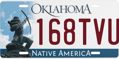 OK license plate 168TVU