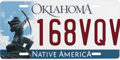 OK license plate 168VQV
