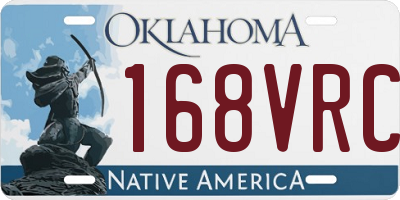OK license plate 168VRC