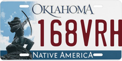 OK license plate 168VRH