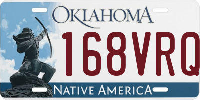 OK license plate 168VRQ
