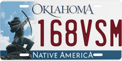 OK license plate 168VSM