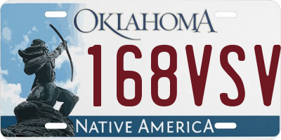 OK license plate 168VSV
