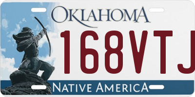 OK license plate 168VTJ