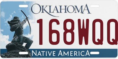 OK license plate 168WQQ
