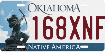 OK license plate 168XNF