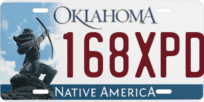 OK license plate 168XPD