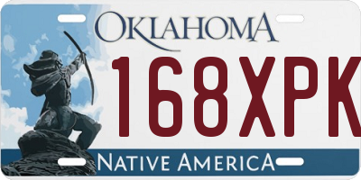 OK license plate 168XPK