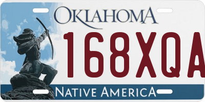 OK license plate 168XQA