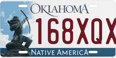 OK license plate 168XQX