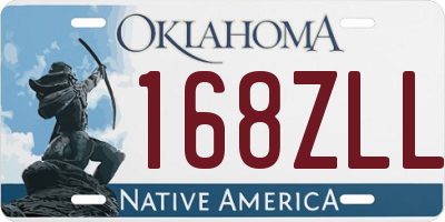 OK license plate 168ZLL