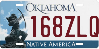 OK license plate 168ZLQ