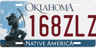 OK license plate 168ZLZ