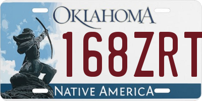 OK license plate 168ZRT