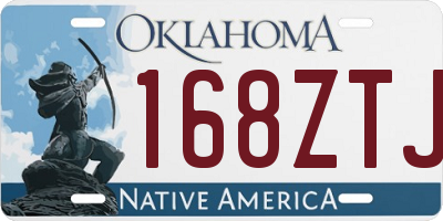 OK license plate 168ZTJ