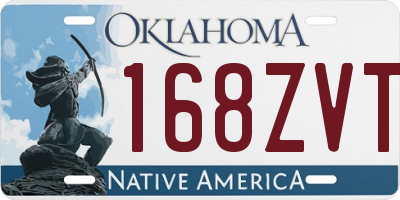 OK license plate 168ZVT