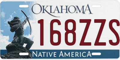 OK license plate 168ZZS