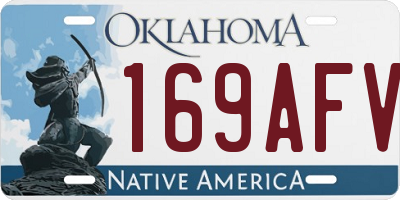 OK license plate 169AFV