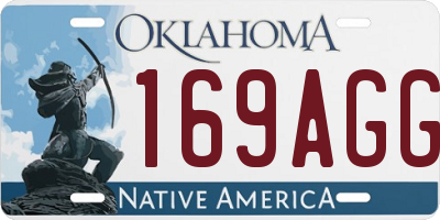 OK license plate 169AGG