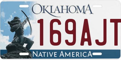 OK license plate 169AJT