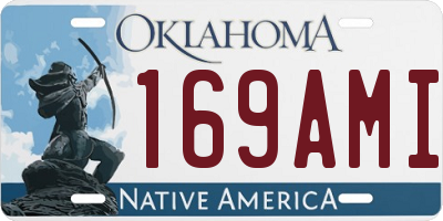 OK license plate 169AMI