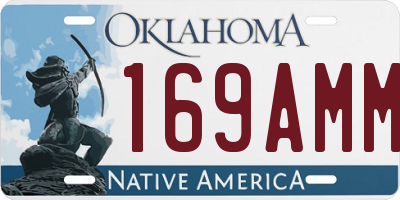 OK license plate 169AMM