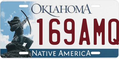 OK license plate 169AMQ