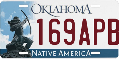 OK license plate 169APB