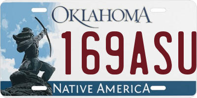 OK license plate 169ASU