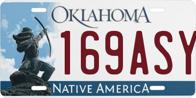 OK license plate 169ASY