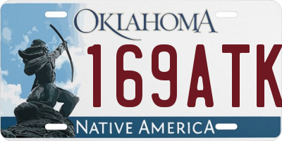OK license plate 169ATK
