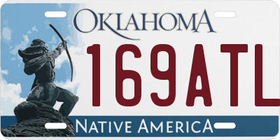 OK license plate 169ATL