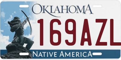 OK license plate 169AZL