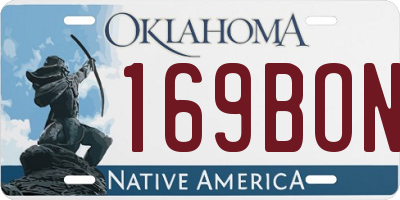 OK license plate 169BON